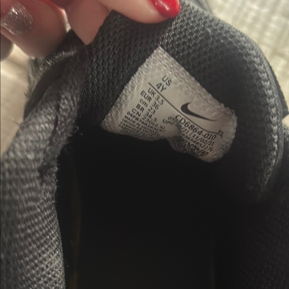 Nike Kids Black and Blue Sneakers - Picture 3 of 7